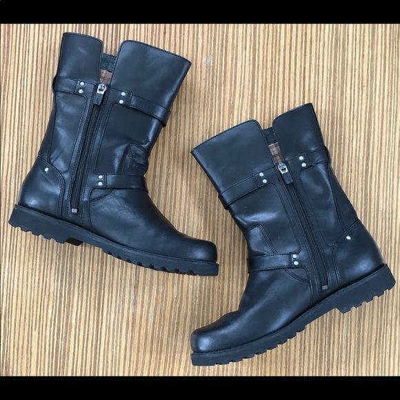 UGG Roxanne Moto Leather Sheepskin Boot - Picture 6 of 11
